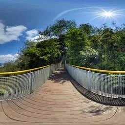 Railings during the day