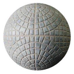 Circular Paving Pale Slate