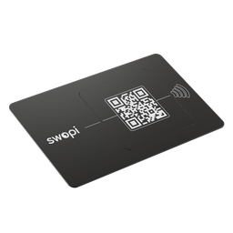 Card with NFC chip and QR code
