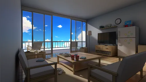 Anime style room
