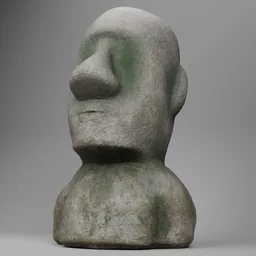 Easter Island Moia Rock Sculpture