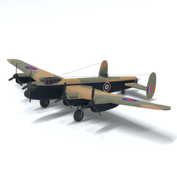 Low Poly Avro Lancaster
