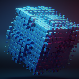 Sci fi animation Loop cube