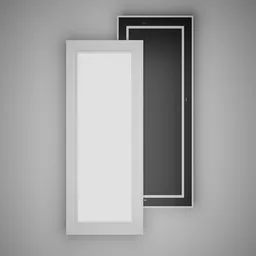 Rustic Rectangle Wood Mirror