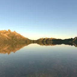 Lake and Alpine Mountains