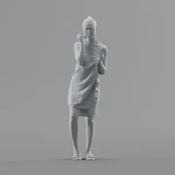 Lowpoly Female Standing