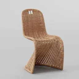 Wicker Outdoor Dining Side Chair