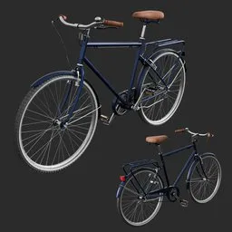 Vintage Blue City Bicycle