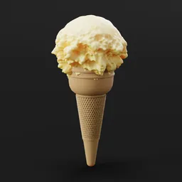 Vanilla Icecream Rice Cone