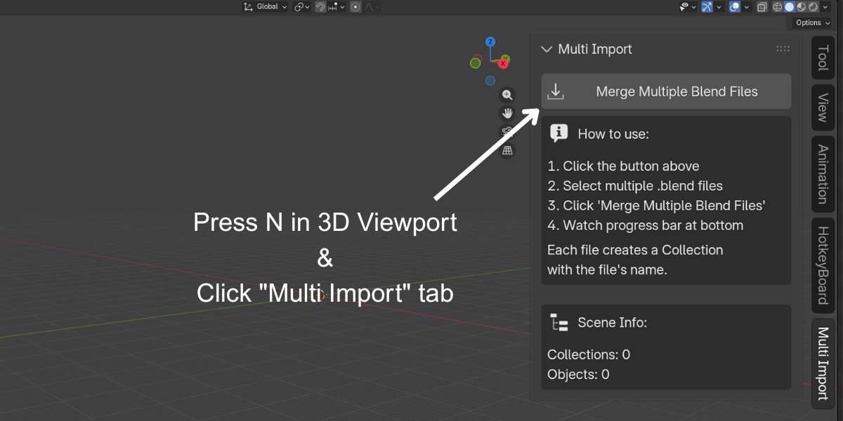 Multi Blend File Merger - Merge Multiple blend Files in Seconds ...