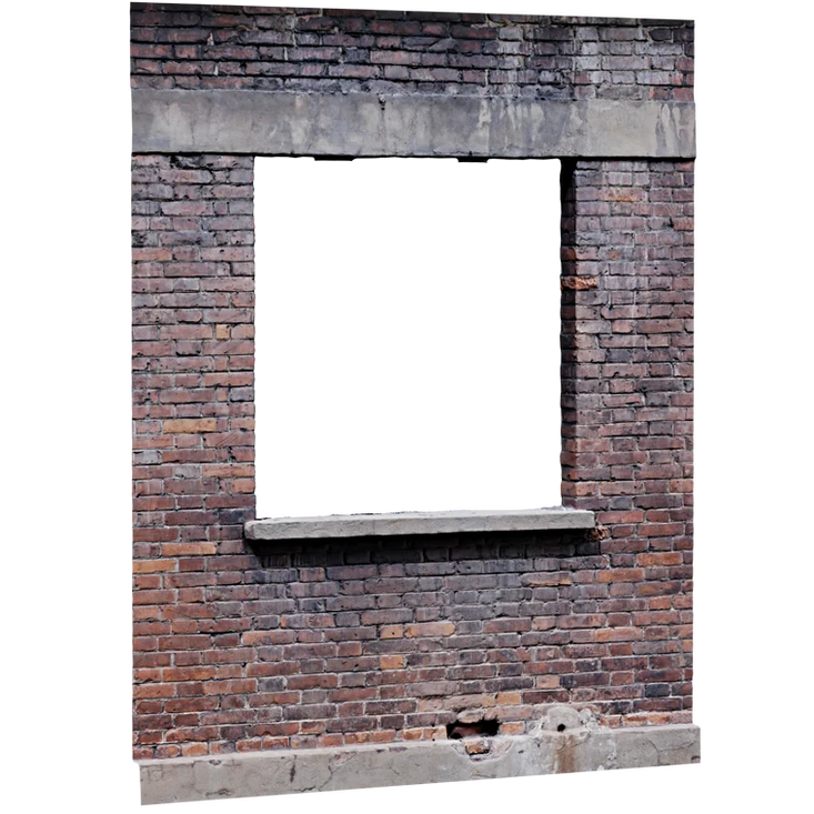 Scan Old Brick Windows FREE 3D Window models BlenderKit