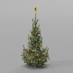 Christmas Tree Decorated Var