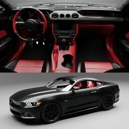 Ford Mustang GT(Rigged)