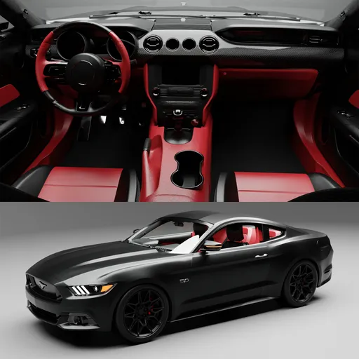 Ford Mustang GT(Rigged)