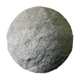 Eroded White Kaolin Clay Rock