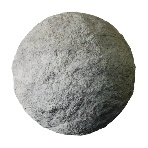 Eroded White Kaolin Clay Rock