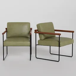 Leather Ergonomic Armchair