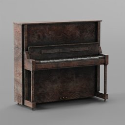 Desolate Wooden Piano