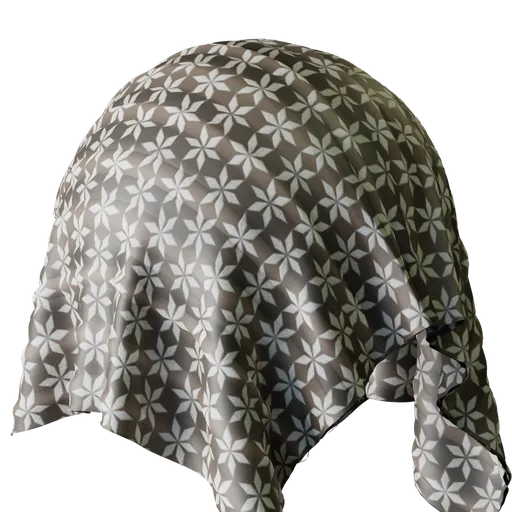 Curtain patterned brown fabric