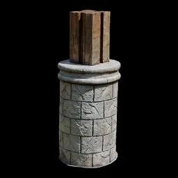 Scan Stone pillar
