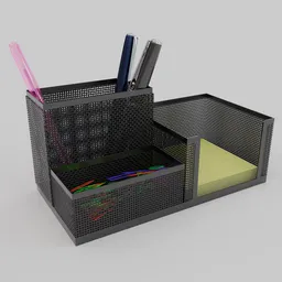 Pen holder with supplies
