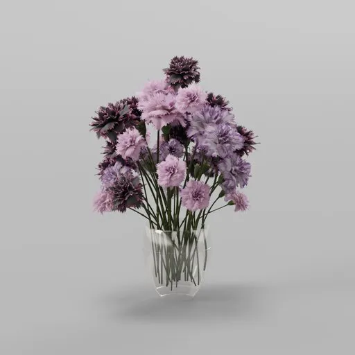 Purple Carnation Arrangement