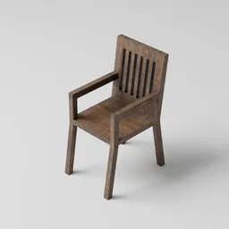 Old wood chair