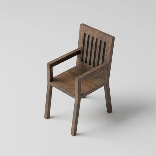 Old wood chair