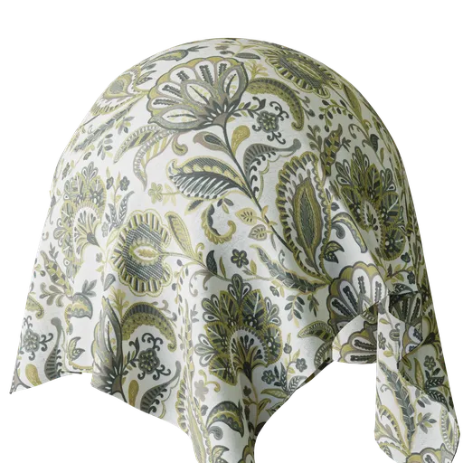 Floral Gold Velvet