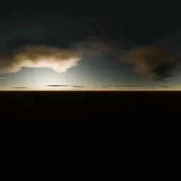 Cloudy afternoon sunset