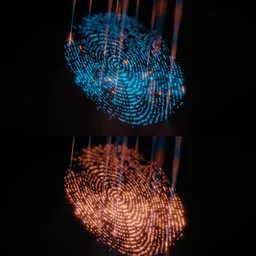 Holographic Sci-Fi Fingerprint