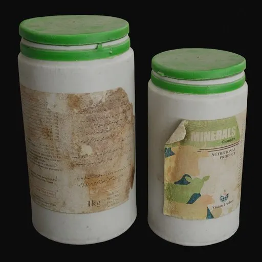 Minerals granules bottele