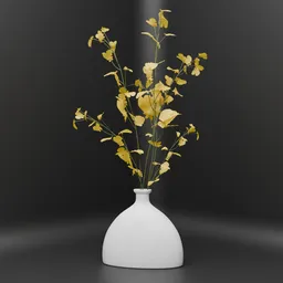 Minimalist Flower Vase Yellow