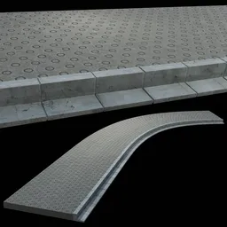 Realistic shapeable Street Floor