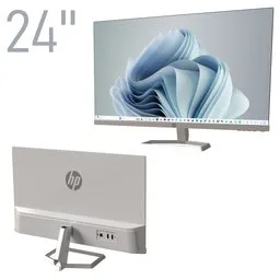 Office monitor hp 24 inch white