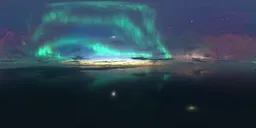 Aurora dark night clouds