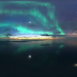 Aurora dark night clouds