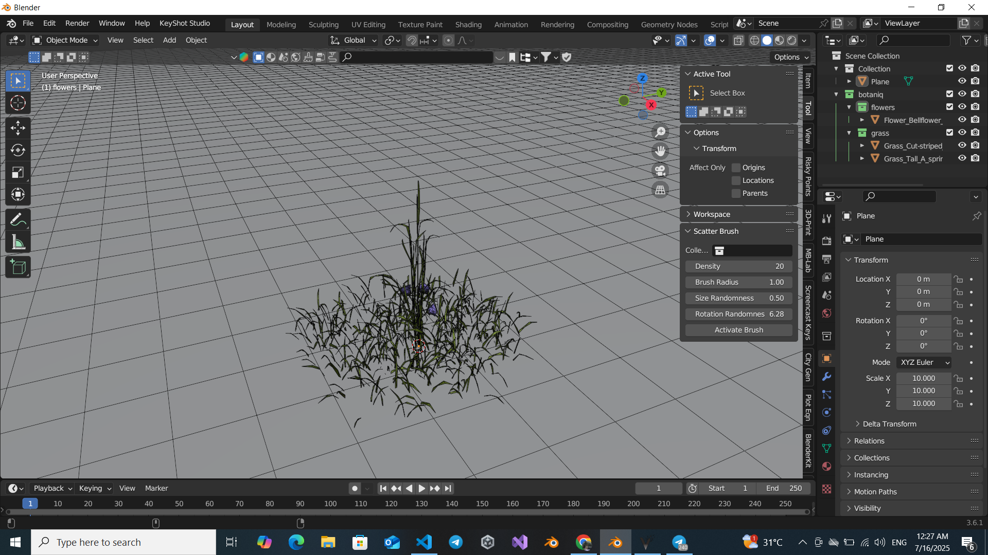 Procedural Scatter Brush | FREE Tools add-ons | Blendkit