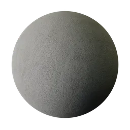 High-resolution gray rough plaster texture for PBR material in Blender 3D and similar applications.