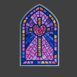 Church glass window style 3