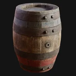Stubby Beer Barrel Painted