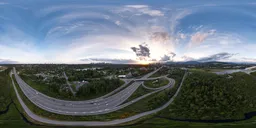 Colorful City Sunset Clouds