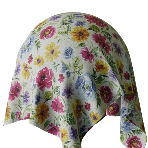 Flower Print Wool