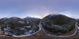 White Mountains Twilight Aerial