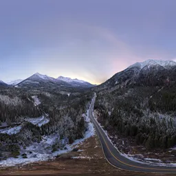 White Mountains Twilight Aerial