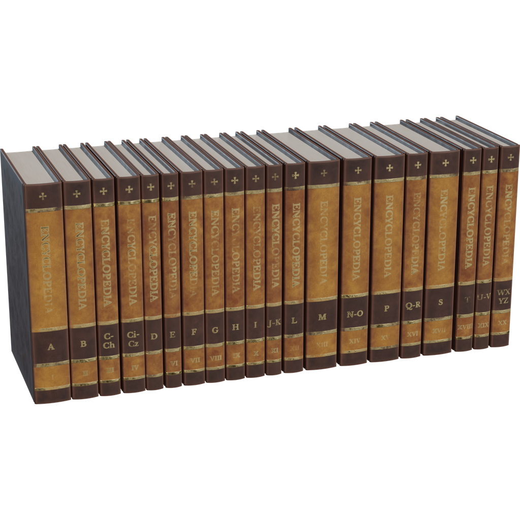 Book Encyclopedia Set 01 FREE Books models BlenderKit