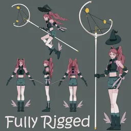 Fully Rigged Anime Girl