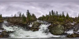 River Flowing in Nature