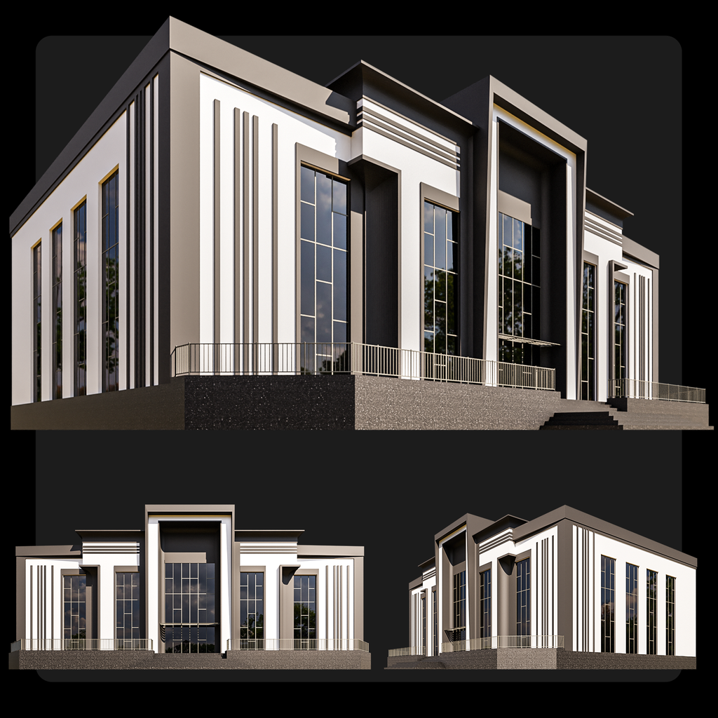 Office Building | Commercial Buildings Models | BlenderKit