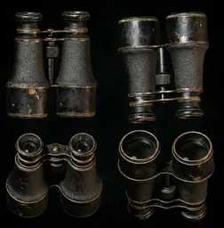 Battle Worn Vintage Field Binoculars
